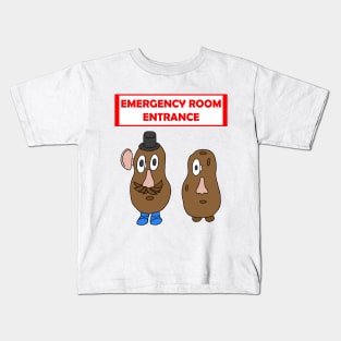 Mr. Potato Head Emergency Room Entrance Kids T-Shirt